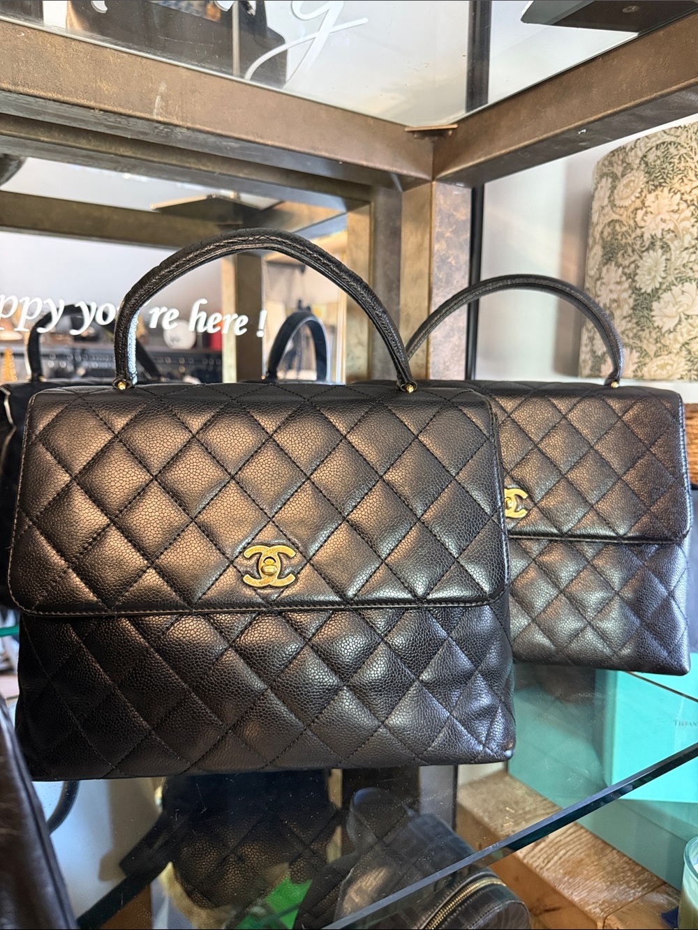 Chanel Top Handle caviar